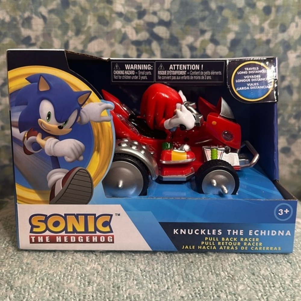 Sonic the Hedgehog Knuckles the Echidna Pull Back Racer Toy